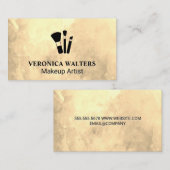 Pictogram Makeup-penselen Klantenkaartje (Voorkant / Achterkant)