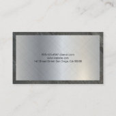 Pictogram medische arts | Metaalzeegrens Visitekaartje (Achterkant)