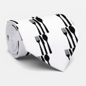 pictogram met vorkmeslepel stropdas (Opgerold)