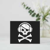 Pictogram Music Pirate Piracy anti-riaa Briefkaart (Staand voorkant)