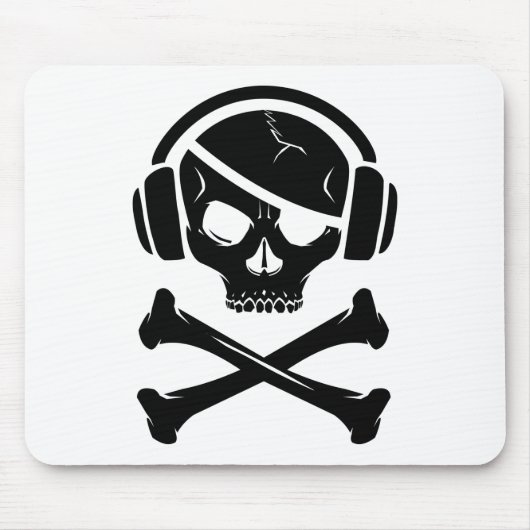 Pictogram Music Pirate Piracy anti-riaa Muismat (Voorkant)