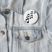 pictogram muzieknoten ronde button 5,7 cm (In situ)