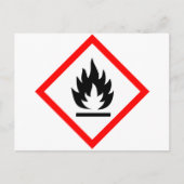 Pictogram [ontvlambaar] briefkaart (Voorkant)