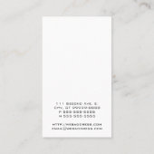 Pictogram [ontvlambaar] visitekaartje (Achterkant)