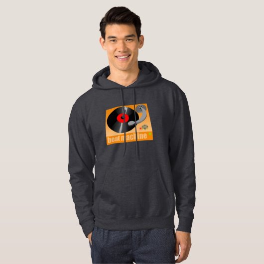 Pictogram op balmachine groot hoodie (Voorkant volledig)
