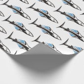 Pictogram op basis van haaienstam 1 cadeaupapier (Hoek)