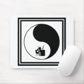 Pictogram op hoofdbureau muismat (Met muis)