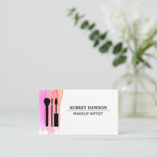 Pictogram op snijpenselen maken Visitekaartje (Staand voorkant)