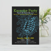 Pictogram op uitnodiging van de partij Karaoke (Staand voorkant)