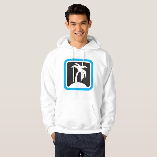 Pictogram palmboom hoodie (Voorkant volledig)