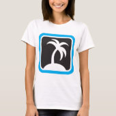 Pictogram palmboom t-shirt (Voorkant)