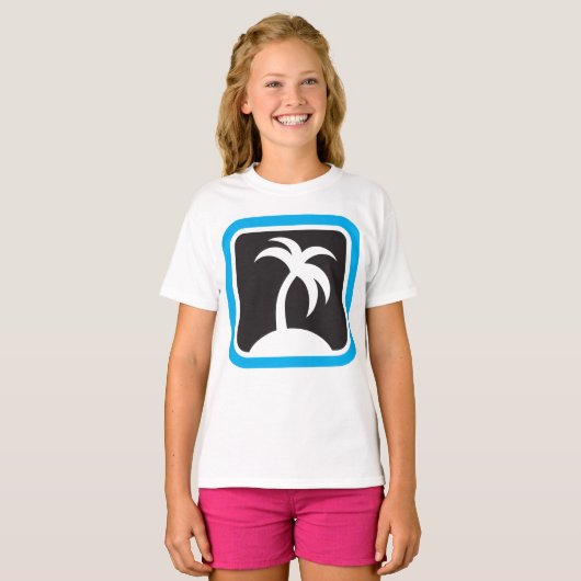 Pictogram palmboom t-shirt (Voorkant volledig)