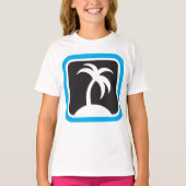 Pictogram palmboom t-shirt (Voorkant)