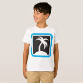 Pictogram palmboom t-shirt (Voorkant volledig)