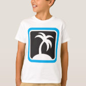 Pictogram palmboom t-shirt (Voorkant)
