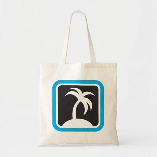 Pictogram palmboom tote bag (Voorkant)