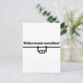 Pictogram Physik Widerstand zwecklos Briefkaart (Staand voorkant)