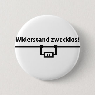Pictogram Physik Widerstand zwecklos Ronde Button 5,7 Cm