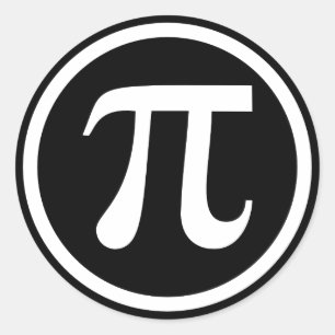Pictogram PI-symbool Ronde Sticker