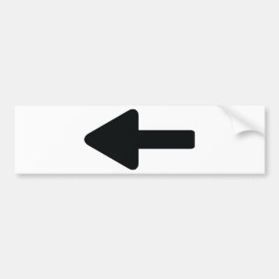 pictogram pijl-links bumpersticker