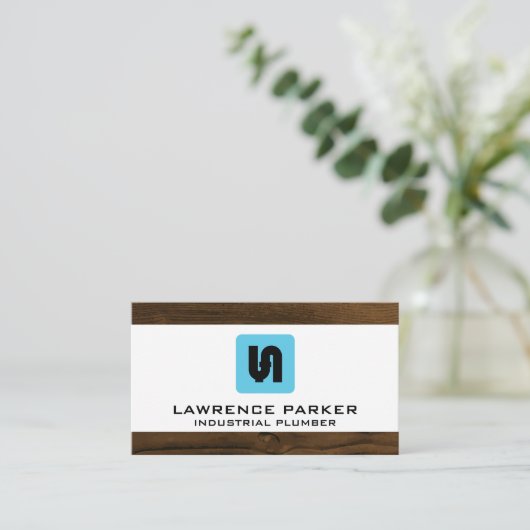 Pictogram pijpsysteem | Plumber Visitekaartje (Staand voorkant)