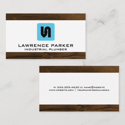Pictogram pijpsysteem | Plumber Visitekaartje (Voorkant / Achterkant)