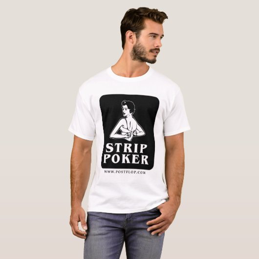 Pictogram Poker voor retro T-shirt (Voorkant volledig)