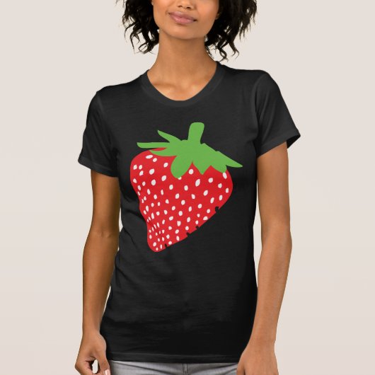 pictogram rode aardbei t-shirt (Voorkant)