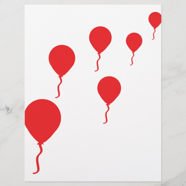 pictogram rode ballonnen (Voorkant)