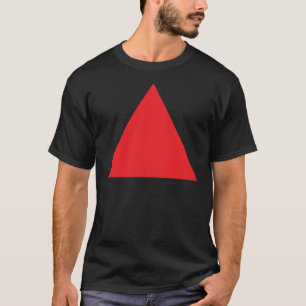 pictogram rode driehoek t-shirt
