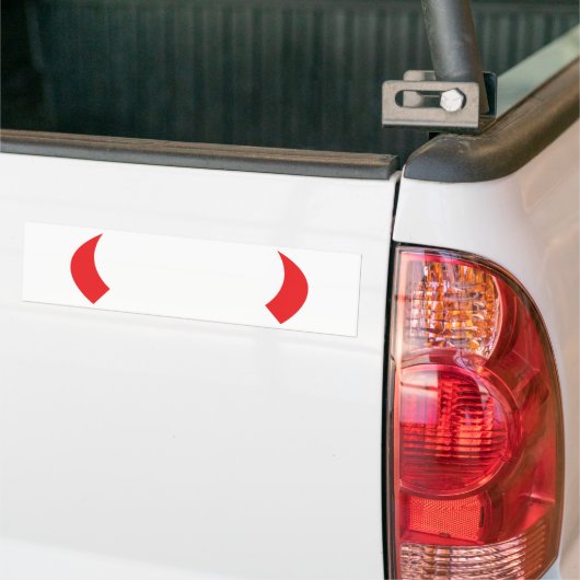 pictogram rode duivels bumpersticker (Op Truck)