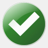 Pictogram Ronde Sticker (Voorkant)