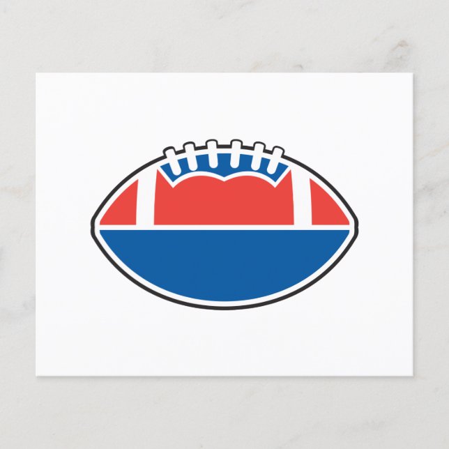 pictogram rood wit football (Voorkant)