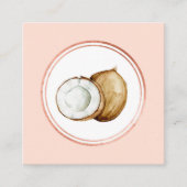 Pictogram roos Gold en roze Event Planner Social M Vierkante Visitekaartje (Voorkant)