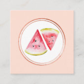 Pictogram roos Gold en roze Event Planner Social M Vierkante Visitekaartje (Voorkant)