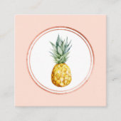 Pictogram roos Gold en roze Event Planner Social M Vierkante Visitekaartje (Voorkant)