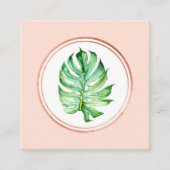 Pictogram roos Gold en roze Event Planner Social M Vierkante Visitekaartje (Voorkant)