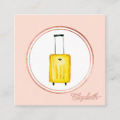 Pictogram roos Gold en roze Event Planner Social M Vierkante Visitekaartje (Voorkant)