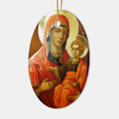 Pictogram Saint Mary met Lord Jesus Keramisch Ornament (Links)