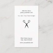 Pictogram Salon Shears / Blauw Visitekaartje (Achterkant)