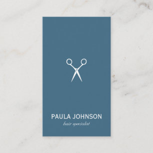 Pictogram Salon Shears / Blauw Visitekaartje