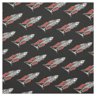 Pictogram Shark Tribal 2 Stof