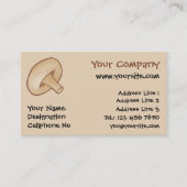 Pictogram shiitake-paddenstoel visitekaartje (Voorkant)