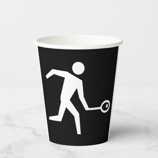 Pictogram spuitspeler papieren bekers (Voorkant)