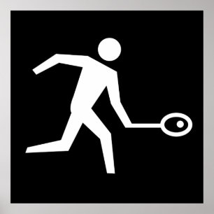 Pictogram spuitspeler poster