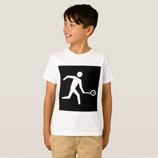 Pictogram spuitspeler t-shirt (Voorkant volledig)