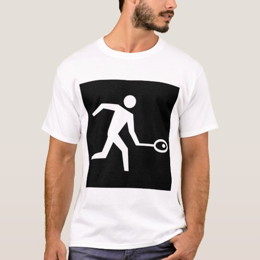 Pictogram spuitspeler t-shirt (Voorkant)