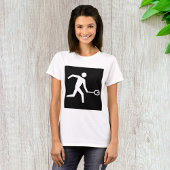 Pictogram spuitspeler t-shirt