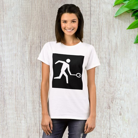 Pictogram spuitspeler t-shirt