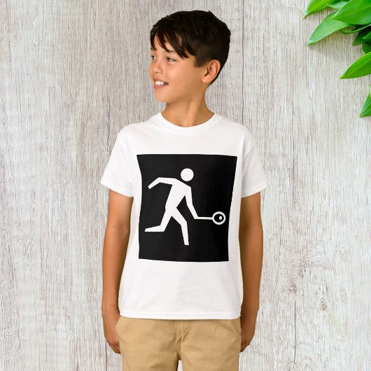 Pictogram spuitspeler t-shirt